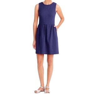 ✅ CLOSET CLOSING SOON J. Crew Factory Daybreak Fit/Flare Dress in Raw Indigo